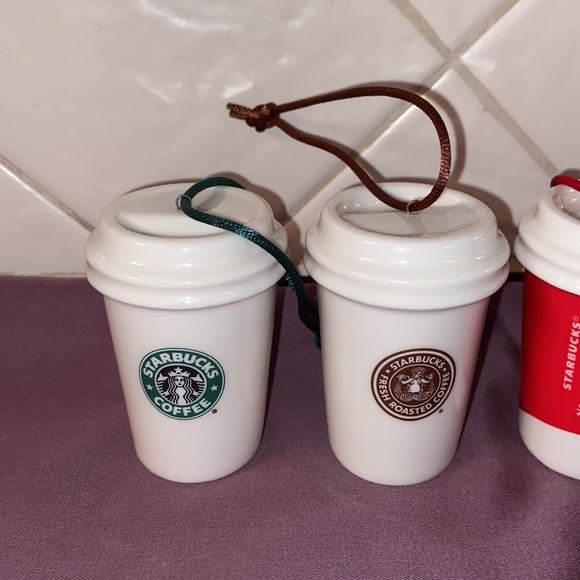 5 Starbucks 2011 Coffee Cups Ornament Bundle - Picture 6 of 12
